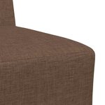 vidaXL Unité de Sofa Modulaire Sans Accoudoirs 2 Pièces Marron