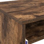vidaXL Bureau Chêne fumé 77 5 x 43 x 79 cm Bois d'ingénierie