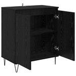 vidaXL Buffet Chêne noir 60 x 35 x 70 cm Bois d'ingénierie