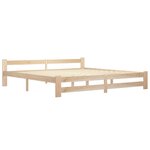 vidaXL Cadre de lit Bois de pin massif 200x200 cm