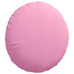 vidaXL Coussins de siège 2 Pièces Rose Ø50 x 19 cm tissu