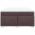 vidaXL Sommier à lattes de lit avec matelas Marron foncé 140x200 cm