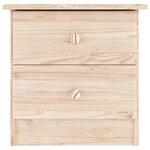 vidaXL Table de chevet ALTA 41x35x41 cm bois de pin massif