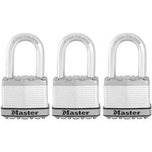 Cadenas haute sécurité M115EURTRILF à clé  acier laminé  extérieur anti-rouille - Anse M