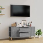 vidaXL Meuble TV Sonoma gris 102x44 5x50 cm Bois d'ingénierie