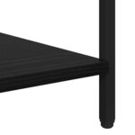 vidaXL Table de chevet Chêne noir 40 x 40 x 50 cm Bois d'ingénierie