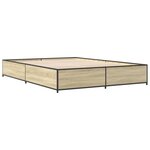 vidaXL Cadre de lit sans matelas chêne sonoma 140x200 cm