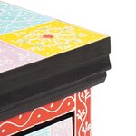 vidaXL Cabinet de chevet avec tiroir 2 Pièces Multicolore 40 x 30 x 28 cm