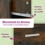 vidaXL Armoire apothicaire Chêne fumé 30x42 5x150 cm Bois d'ingénierie