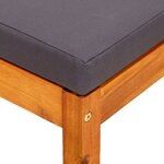 vidaXL Repose-pieds de jardin lot de 2 Bois d'acacia massif