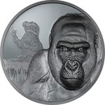 Monnaie GORILLA Growing Up 2 Oz Argent 2000 Francs Cameroon 2024