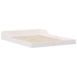 vidaXL Cadre de lit Blanc 120 x 200 cm Bois massif en pin
