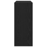 Bibliothèque / Cloison vidaXL Noir Chêne 100x30x72 cm Bois d'ingénierie