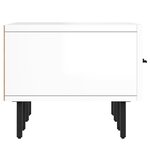 vidaXL Meuble TV blanc brillant 150x36x30 cm bois d'ingénierie