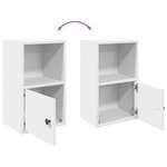 vidaXL Bibliothèque blanc 31x24x52 cm bois d'ingénierie