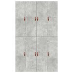 vidaXL Cadre de lit Gris béton 190 x 120 x 31 5 cm Bois d'ingénierie