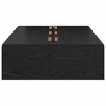 vidaXL Lit avec rangement en chêne noir 90 x 190 cm
