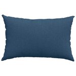 vidaXL Coussins de canapé 2 Pièces Bleu 60 x 40 cm tissu