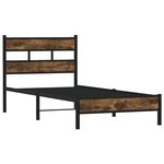 vidaXL Cadre de lit sans matelas avec tête de lit 107x203 cm