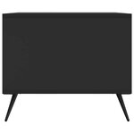 vidaXL Table basse Noir 90 x 50 x 40 cm Bois d'ingénierie