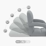 vidaXL Chaise de sol réglable avec accoudoir