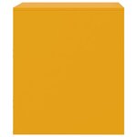 vidaXL Tables de chevet 2 Pièces jaune 34 5x39x44 cm acier