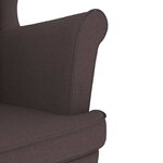 vidaXL Fauteuil marron foncé 74x84x100 cm tissu