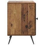 vidaXL Cabinet de chevet 2 Pièces Bois ancien 43 x 34 5 x 50 cm