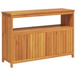 vidaXL Table console de jardin 110x35x75 cm bois massif d'acacia