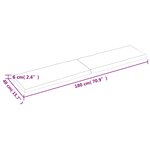vidaXL Dessus de table bois massif non traité bordure assortie