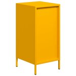 vidaXL Buffet jaune moutarde 35x39x73 5 cm acier laminé à froid