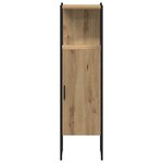 vidaXL Ensemble de mobilier de salle de bain avec porte 3 Pièces Marron