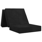vidaXL Canapé-lit pliable 75 x 67 x 45 cm Noir