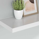 vidaXL Étagère murale flottante blanc 90x23 5x3 8 cm MDF