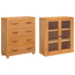 vidaXL Ensemble de meubles de rangement Marron Bois d'ingénierie