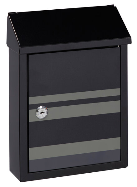 Boîte aux Lettres en Acier Sérigraphié  Smart Graphic E5724-STR  Fente  Noir