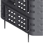 vidaXL Composteur de jardin Noir 93 3x93 3x113 cm 740 L