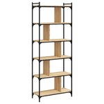 vidaXL Bibliothèque 6 niveaux chêne sonoma 76x32x192 cm