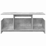 vidaXL Meuble TV Gris béton 102 x 35 x 45 cm Bois d'ingénierie