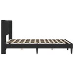 vidaXL Cadre de lit avec tête de lit Noir 140 x 190 cm Velours