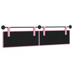 vidaXL Tête de lit suspendue Rose tissu