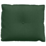 vidaXL Coussin de Dos Vert Jungle 60 x 50 cm Tissu en velours côtelé