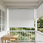 vidaXL Store enrouleur Protection UV Blanc 160 x 230 cm Polyester