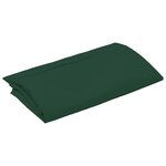 vidaXL Tissu de remplacement pour parasol déporté Vert 350 cm