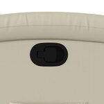 vidaXL Fauteuil inclinable en similicuir crème