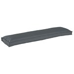 vidaXL Coussin pour banc de palette Anthracite 150 x 40 x 8 cm