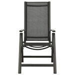 vidaXL Ensemble à manger de jardin 5 Pièces aluminium anthracite