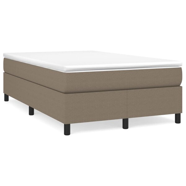 vidaXL Cadre de lit taupe 120x200 cm tissu