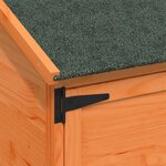vidaXL Abri de jardin Marron 59 5 x 56 x 176 5 cm Bois d'ingénierie