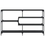 vidaXL Table console noir 160x32x95 cm bois d'ingénierie